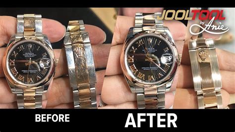 polissage bracelet rolex|how to polish rolex watches.